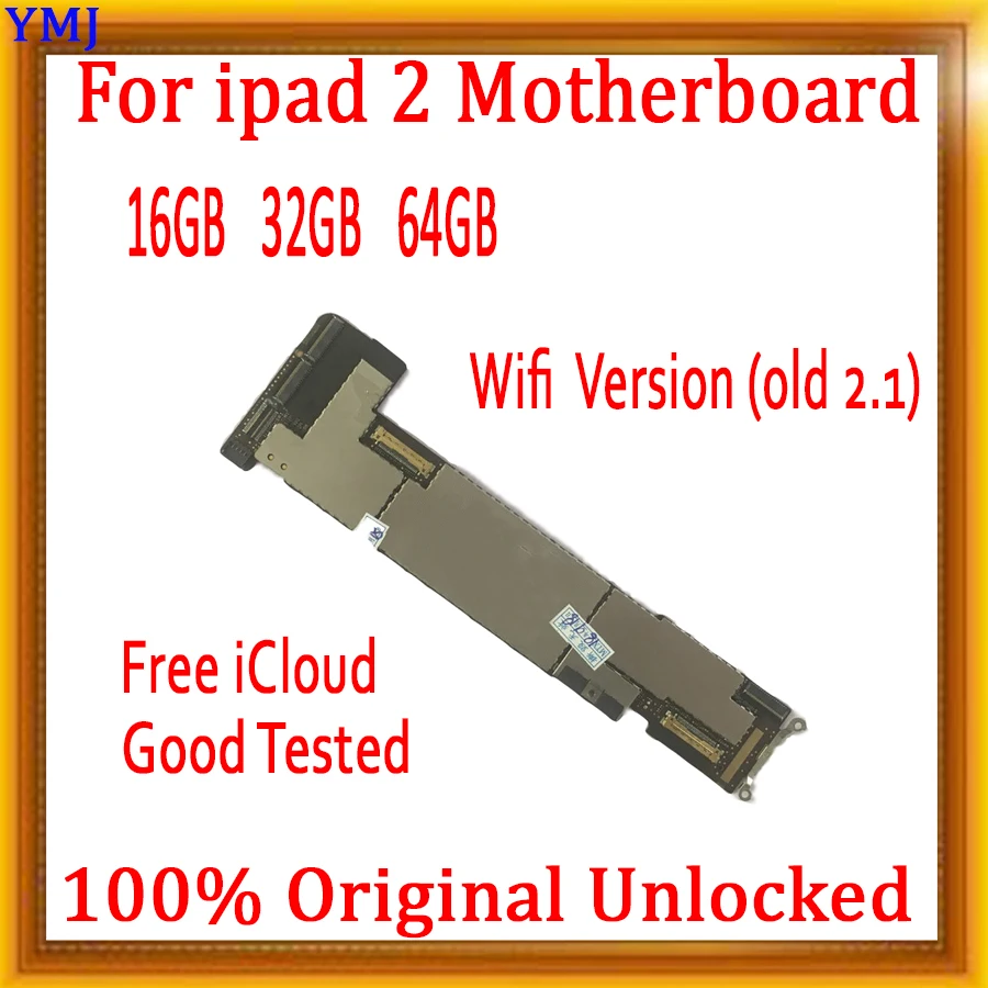 Wifi Версия 2 1/2 4 для ipad материнская плата 100% Оригинал разблокирован с чипами 16 ГБ/32
