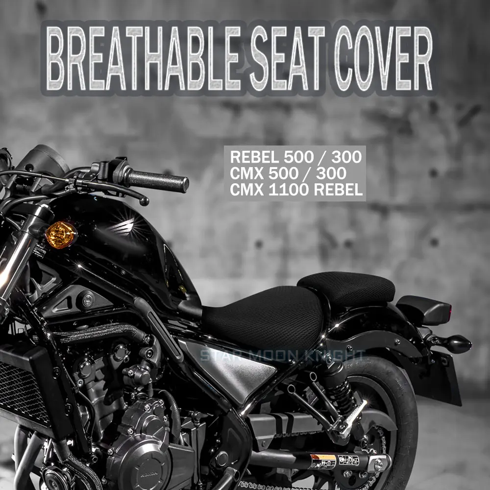 

Motorcycle Protecting Cushion Seat Cover For Honda Rebel CMX 500 300 2017-2020 CMX 1100 Rebel ​2021 Fabric Saddle Seat Cover