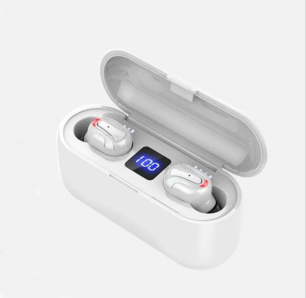 

Wireless Earbuds Headphones BT5.0 Wireless Charging Case Binaural Stereo Earbuds