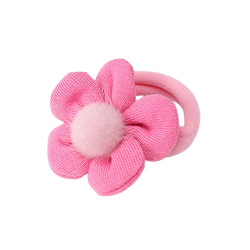 Hot Pink Scrunchie M MISM 1 шт. резинки для волос с цветами для девочек заколки для волос для детей эластичные аксессуары ленты для волос для девочек - Цвет: Hot Pink Scrunchie