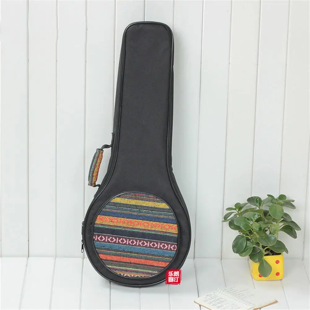 Высококачественный этнический стиль A Форма Сумка для мандолины для mandolin утолщаются плечо Gig Сумка Чехол Frabic черный