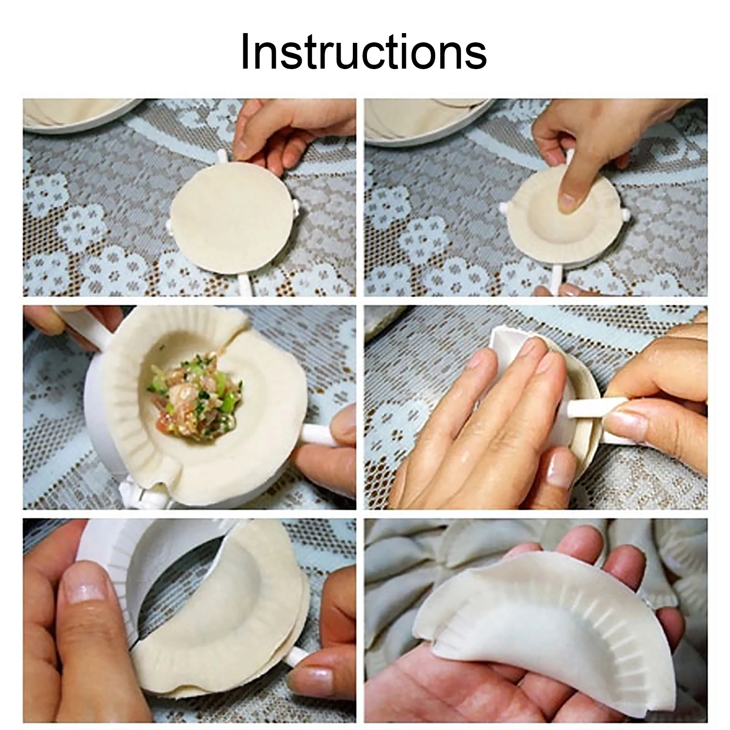 Behogar 3 шт. DIY клецки создатель инструмент китайские резца форма для равиоли тесто