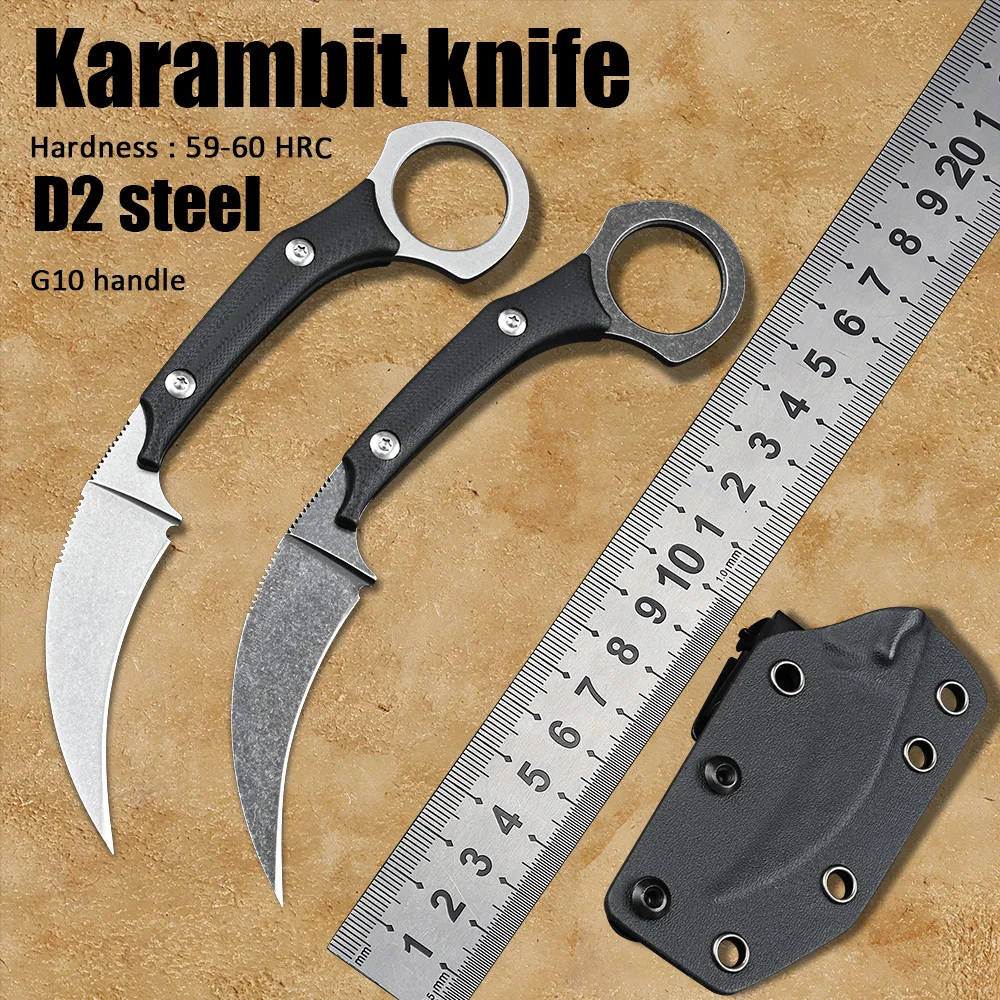 Тактический керамбит с рукояткой из материала G10 туристическое оружие для