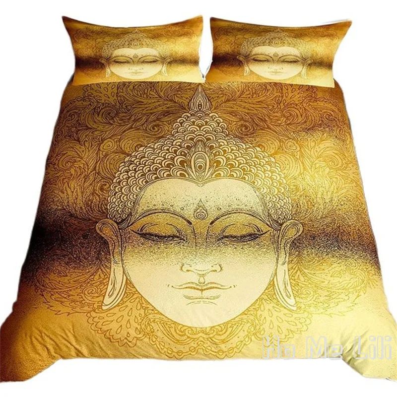 

Golden Mandala Duvet Cover By Ho Me Lili Asian Culture Theme Decor Bedding Set Exotic Retro Style For Adult Women Teen Kids