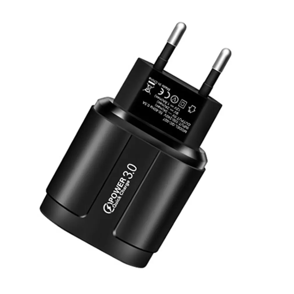 

3 USB 18W Fast Charging Mobile Phone Charging Head Universal Wall Mobile Phone Tablet Charger Flame Retardant