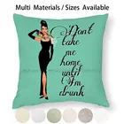 Наволочка для завтрака в стиле Одри, чехол для подушки, хлопчатобумажная льняная наволочка в стиле Одри Хепберн для завтрака в классическом кинотеатре