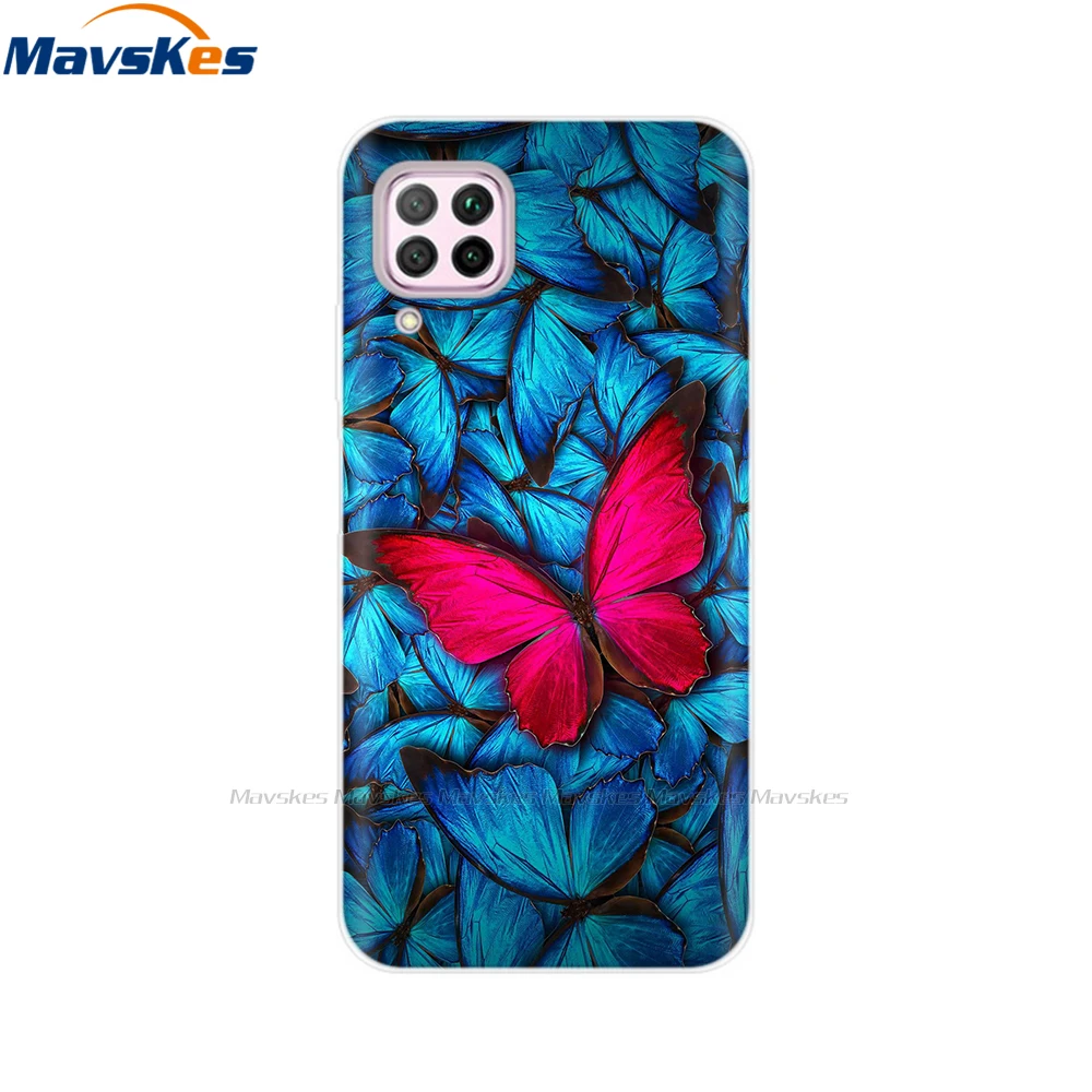 For Huawei P40 lite Case Transparent Soft TPU Protector Back Cover for Lite E P 40 P40Lite Pro Cases Bumper | Мобильные телефоны и