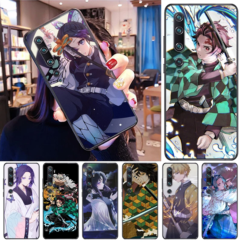 

Demon Slayer Kamado Nezuko Agatsuma Zenitsu Kamado Tanjirou Kimetsu No Yaiba Phone Case For Xiaomi CC9e CC9 Pro Coque Cases