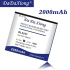 DaDaXiong 2000 мАч BL4247 литий-ионный аккумулятор для мобильного телефона FLY Iq442 Quad Miracle 1