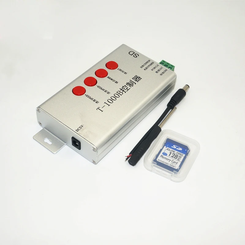 T1000B с SD-картой WS2801 WS2811 WS2812B WS2815 SK6812 Светодиодная лента цифровой 2048 пикселей диммер