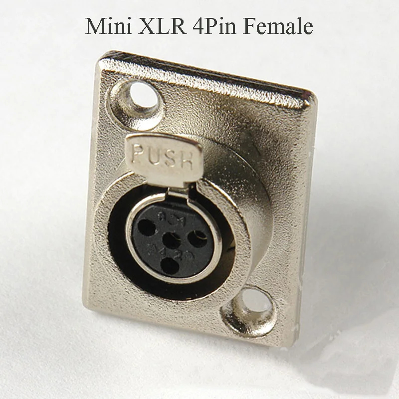 Мини XLR 3-контактный 4-контактный разъем 3P 4P панель штекер-гнездо |