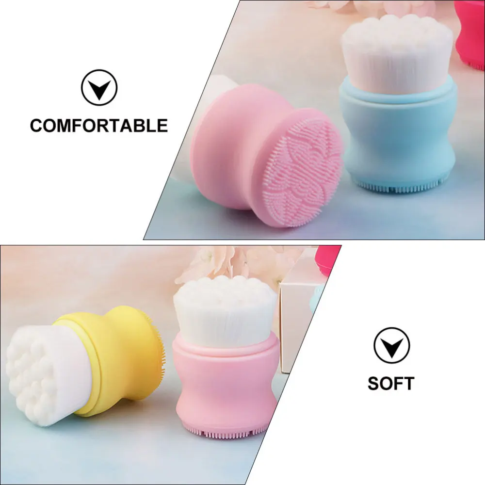 

4pcs Skin Care Facial Brush Deep Cleaning Brush Scrubber