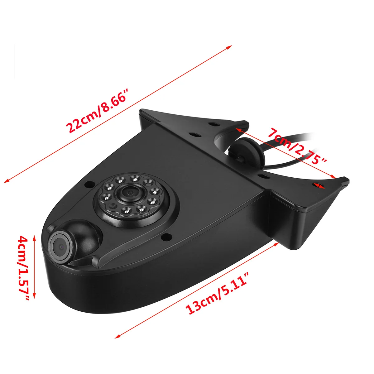 2 In 1 Rear Reverse Parking Running time Dual Camera Lens IP68 Waterproof High Level Roof Mount For Mercedes Benz Sprinter | Автомобили и