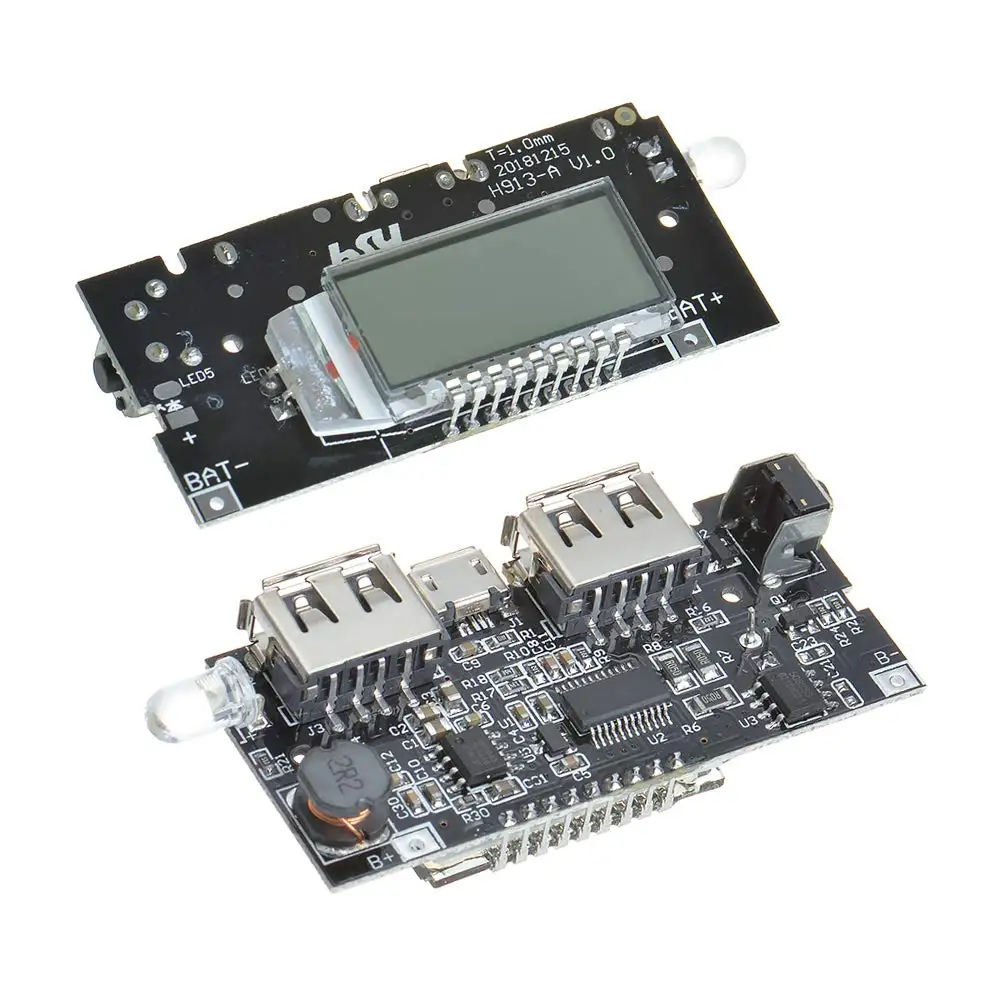 Два порта USB 5V 2.1A 1A мобильный Мощность банка 18650 Батарея Зарядное устройство