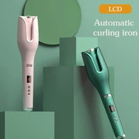curling rod set automatic hair curler electric ceramic heating lcd screen rotating wave curling tongs curling rod styling tool