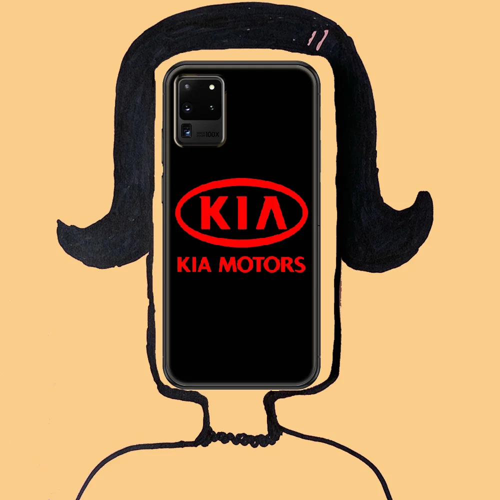 

Sports car Kia Phone case For Samsung Galaxy Note 4 8 9 10 20 S8 S9 S10 S10E S20 Plus UITRA Ultra black painting funda tpu