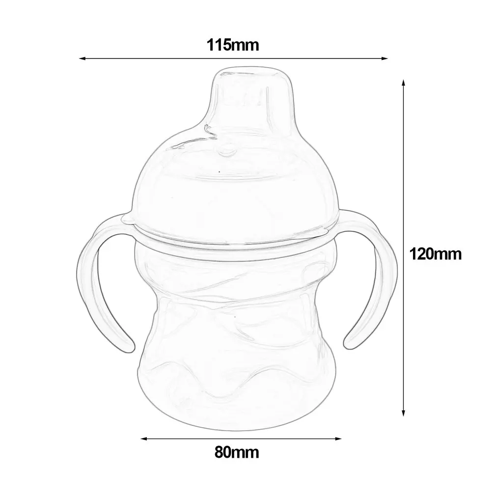 

200ml Sippy Cup Leak-Proof Safety Duckbill Bottle Kids Baby Infant Training Drinking Bottles Cups Water Milk Bottle Soft Mouth