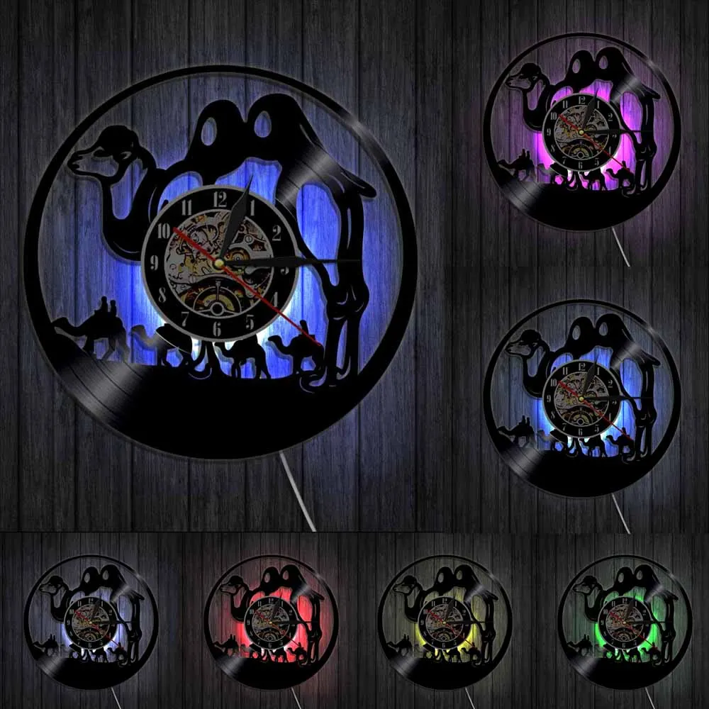 Настенные часы Camelcade виниловые для записи в виде дезертов и животных настенные