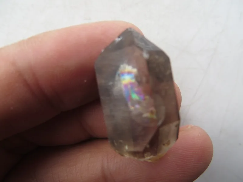 Натуральный прозрачный кварцевый кристалл AA алмаз херкимера с большими радугами