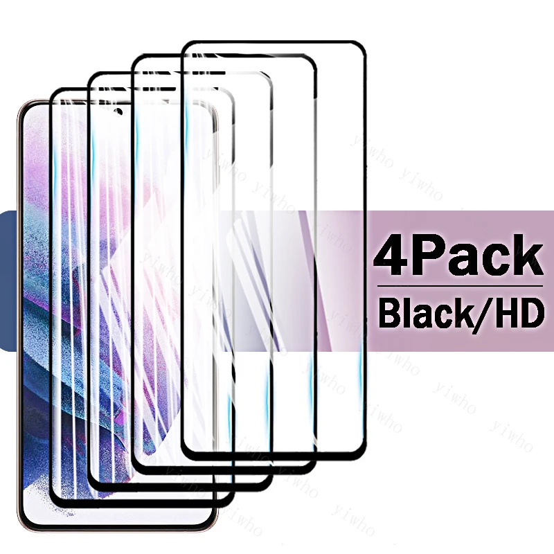 

Полное покрытие закаленное стекло для Samsung Galaxy S21 Plus защита экрана HD Черная передняя S21 S20 Fe S 21 20 S21 + S21fe S20fe стекло