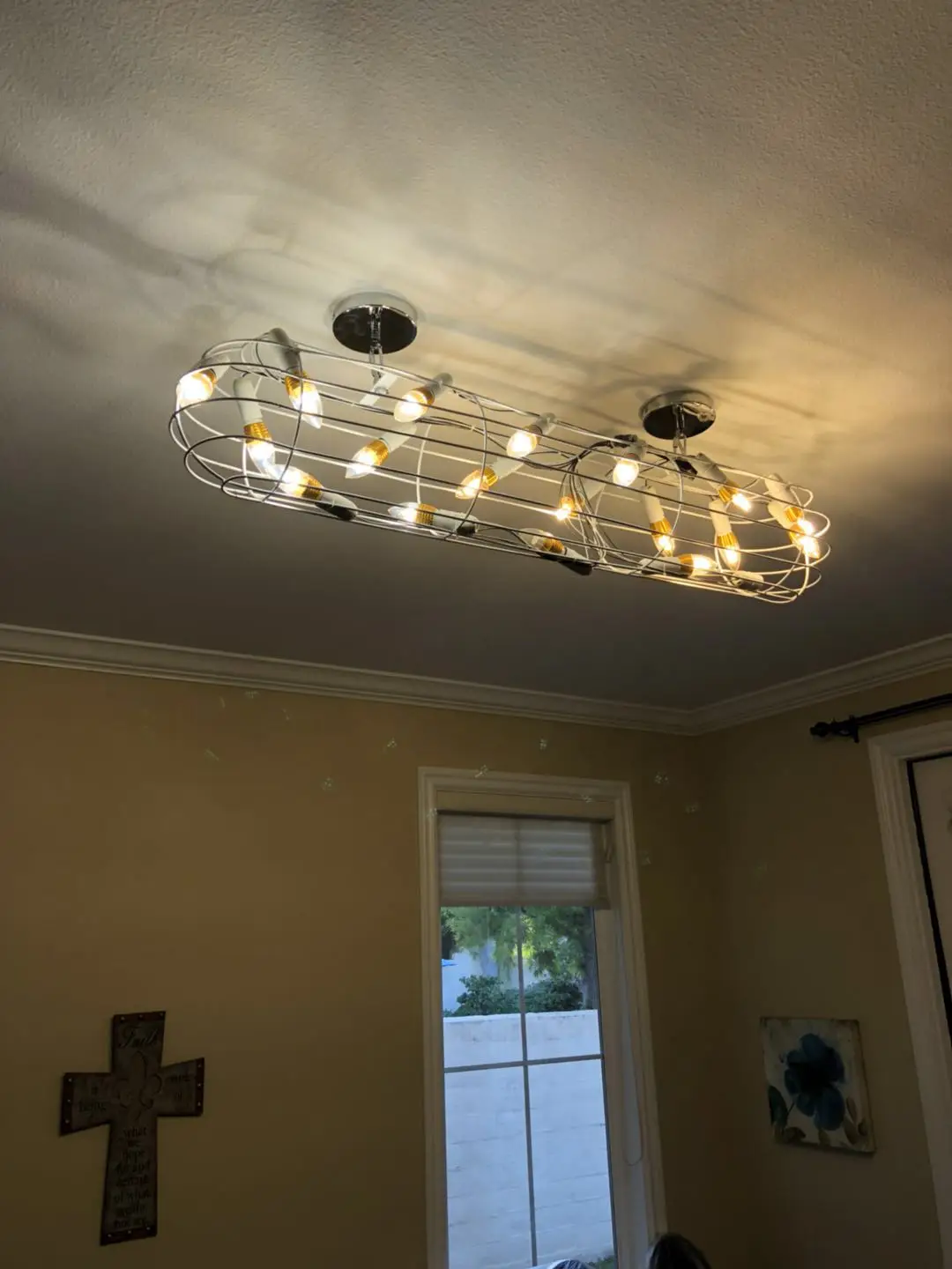 Уникальный Большой светодиодный светильник выдувное стекло ручной работы для