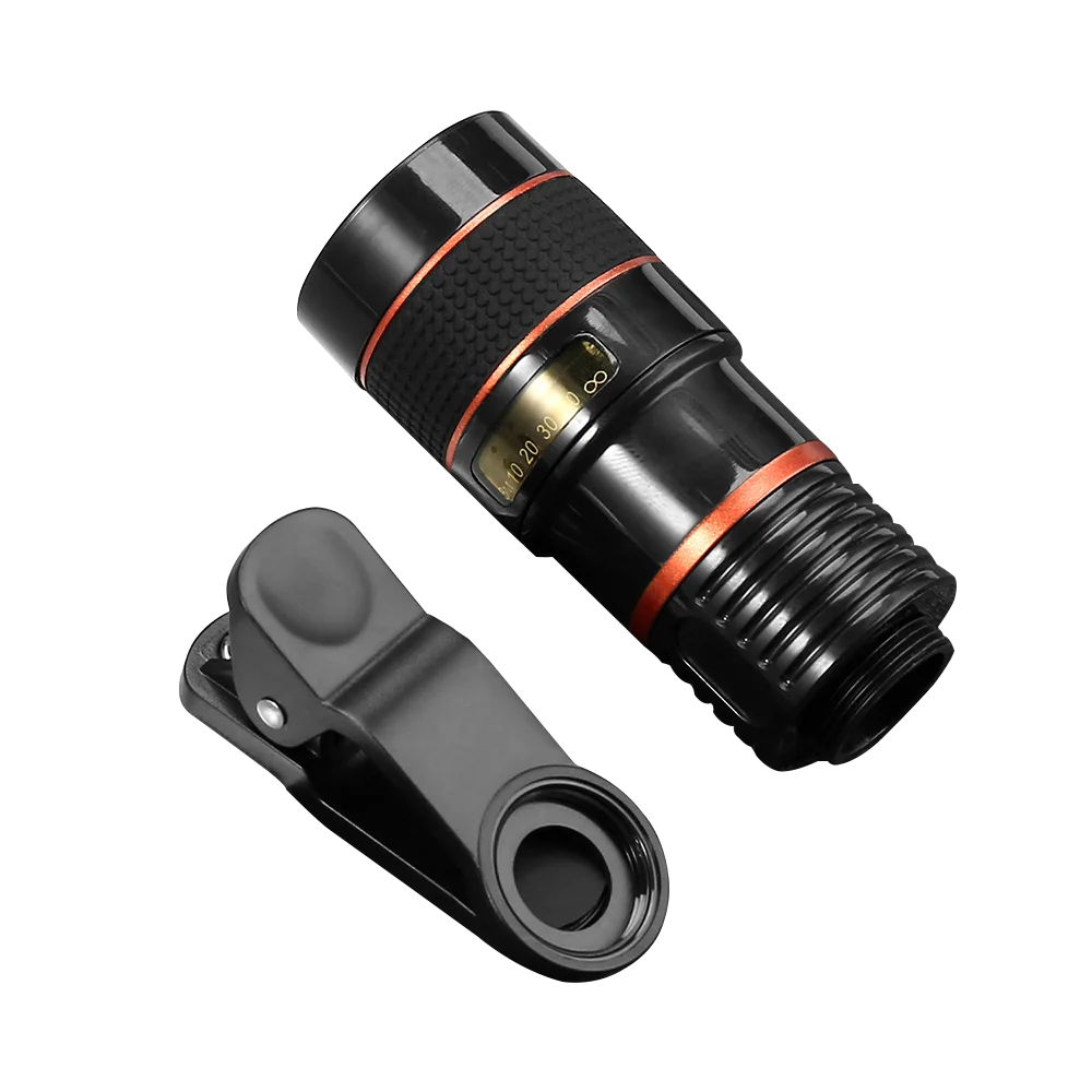 Объектив камеры мобильного телефона 12X телеобъектив внешний телескоп с