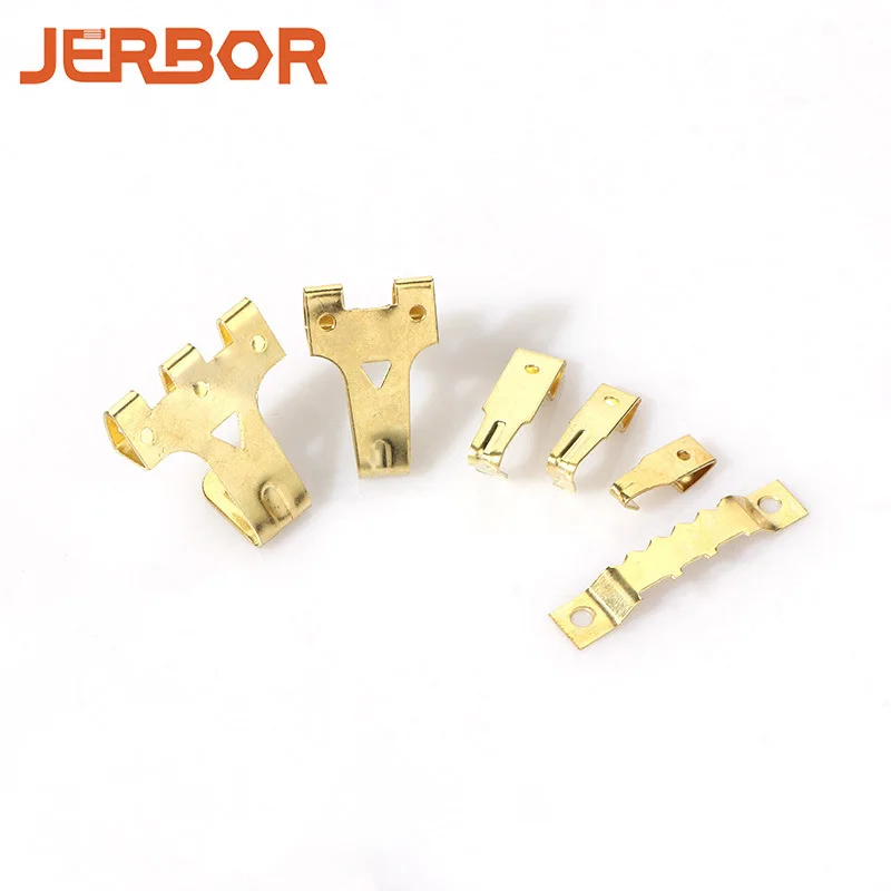 

230pcs Boxed Metal European Style Screwless Nail Wall Photo Frame Pendant Hook Wire Rope Kit