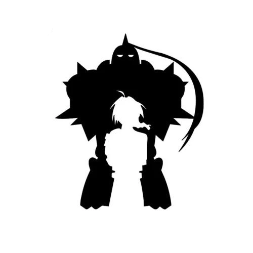 

Fullmetal Alchemist Car Sticker for Truck Window Bumper Auto SUV Door Laptop Kayak Vinyl Custom Waterproof Vinyl Decal