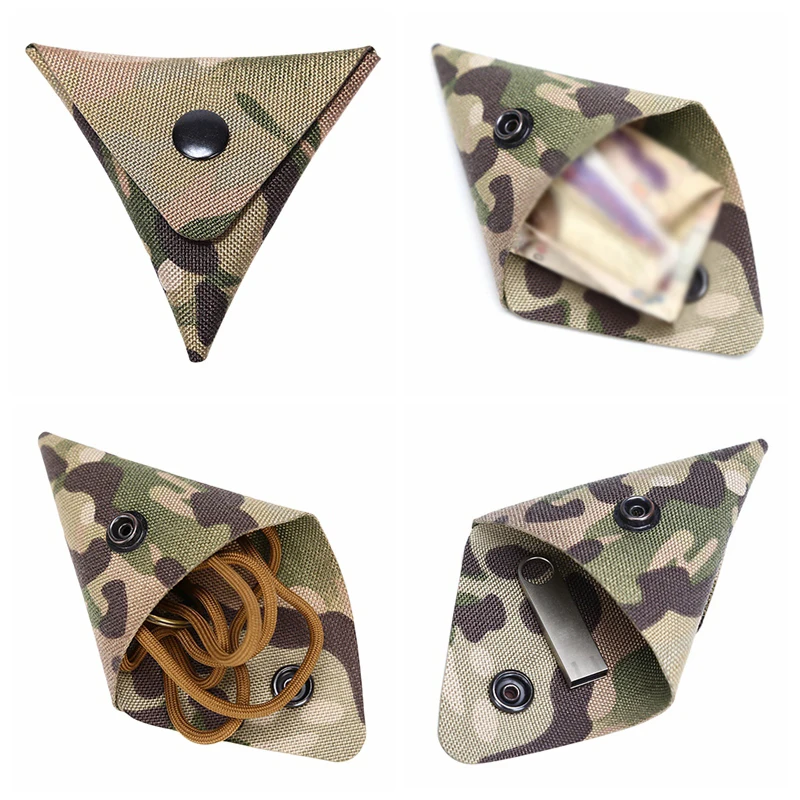 

Foldable Coin Place Small Items Such As Keys Simple and Practical Torches Buckles Camouflage Purss Sport Bags Covers