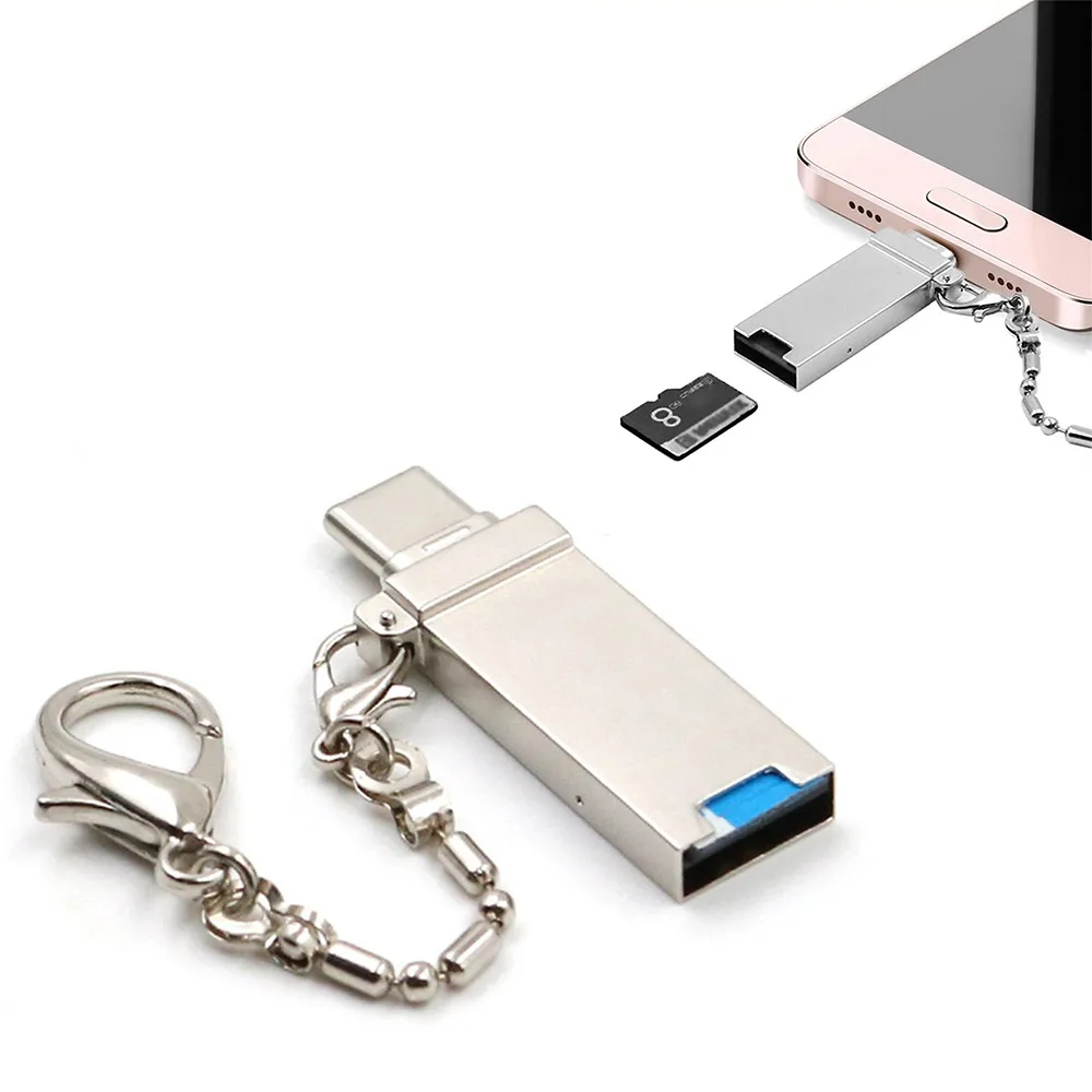 Устройство для чтения карт EPULA 1 шт. USB 3 type C TF Micro SD OTG samsung Galaxy S9 Macbook PC Прямая