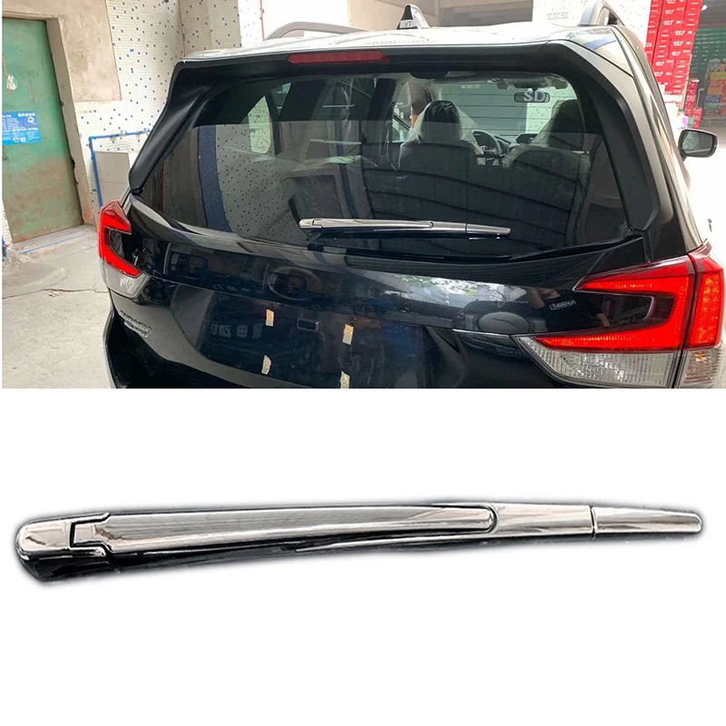 Для Subaru Forester SK 2019 ABS Chrome Защита от солнца на заднее стекло стеклоочистителя