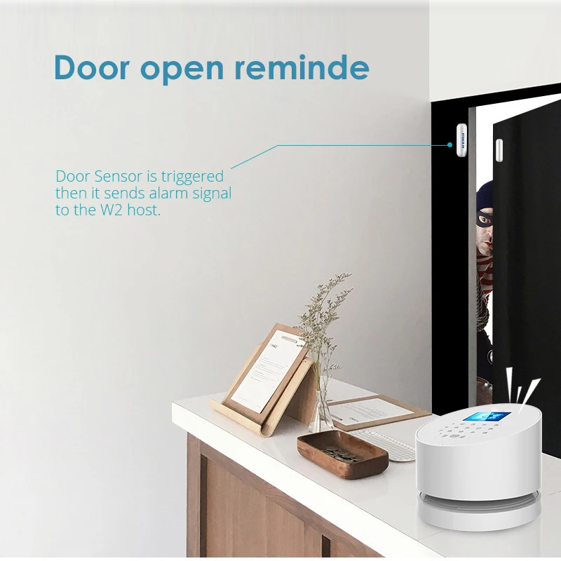 Система домашней охранной сигнализации KERUI W2 Wi Fi GSM 2 4 дюйма полноцветная