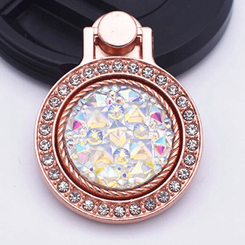 Роскошное блестящее металлическое кольцо-подставка для мобильного телефона с