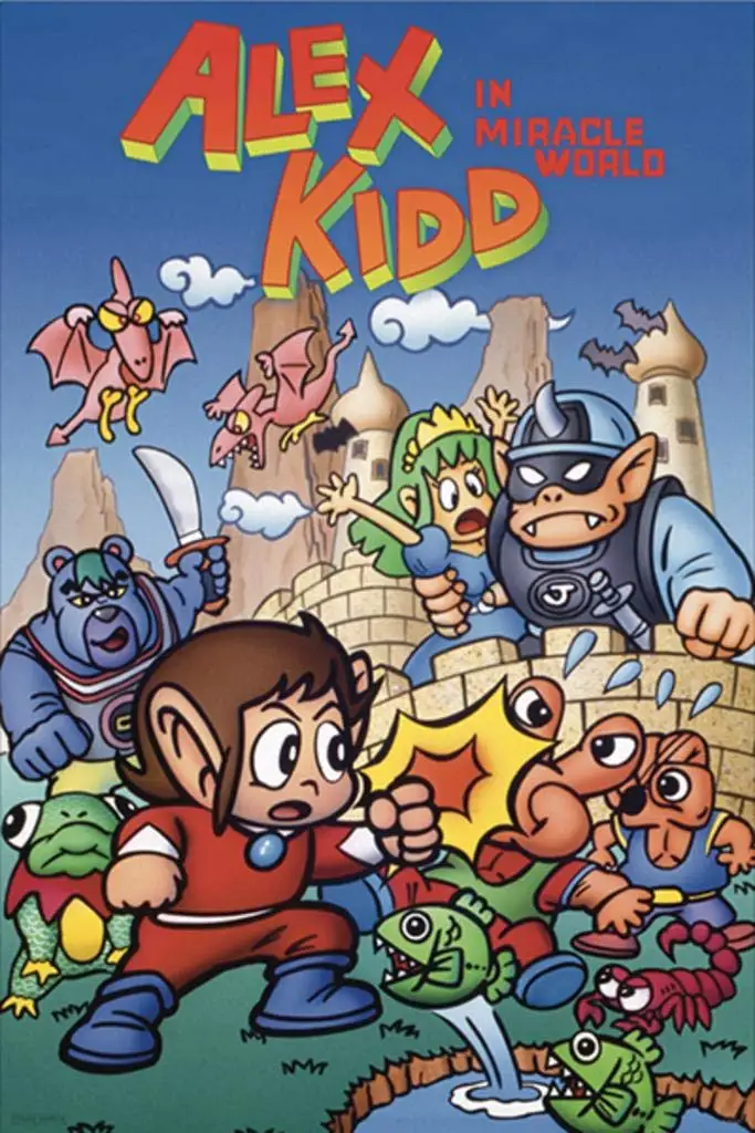 

Alex Kidd in Miracle World Sega Classic Video Game Laminated Dry Erase Sign Poster 12x8