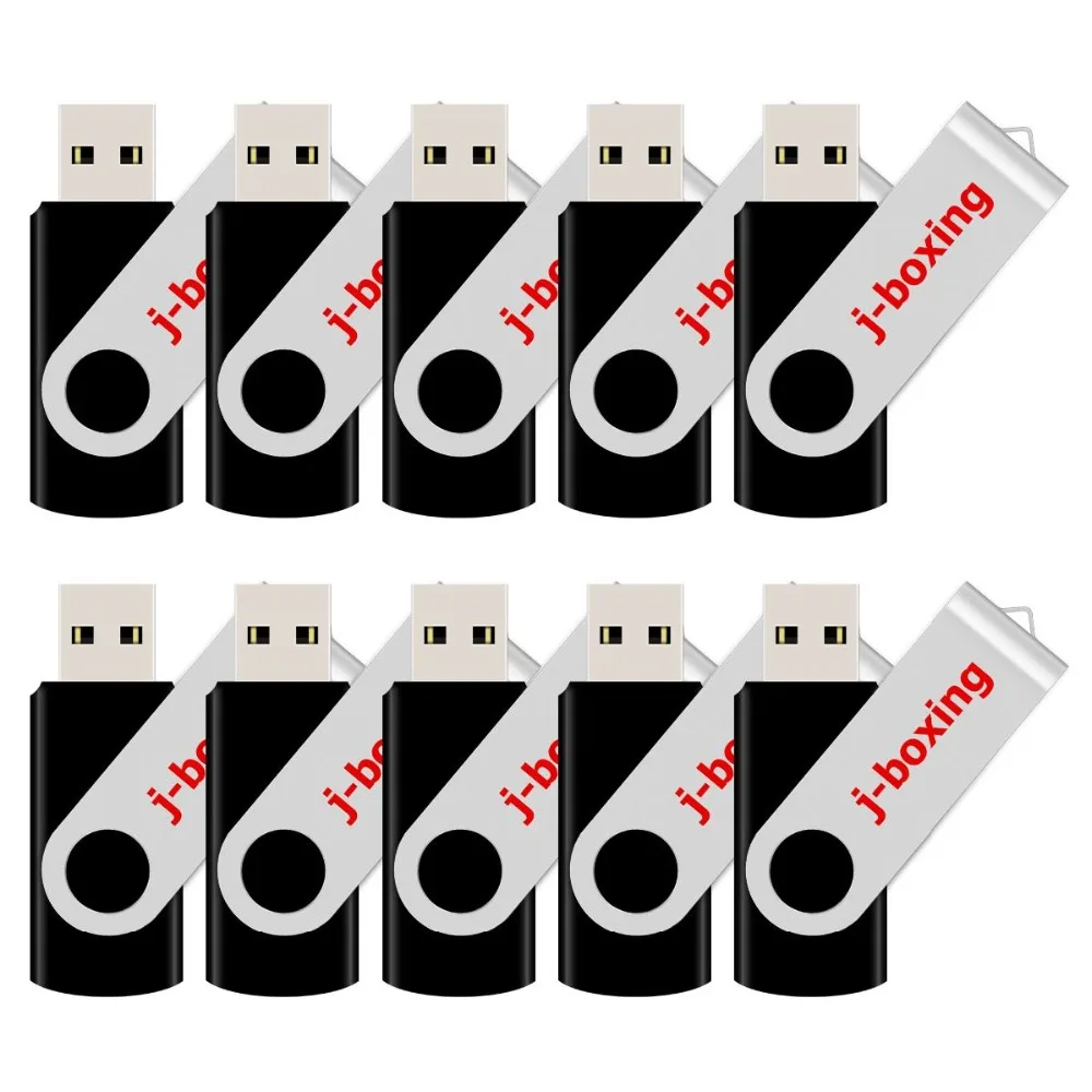J-бокс 10 шт. 1 ГБ USB флеш-накопители металлическая вращающаяся карта памяти поворотный флеш-накопитель для хранения большого пальца компьютер ноутбук планшет многоцветный