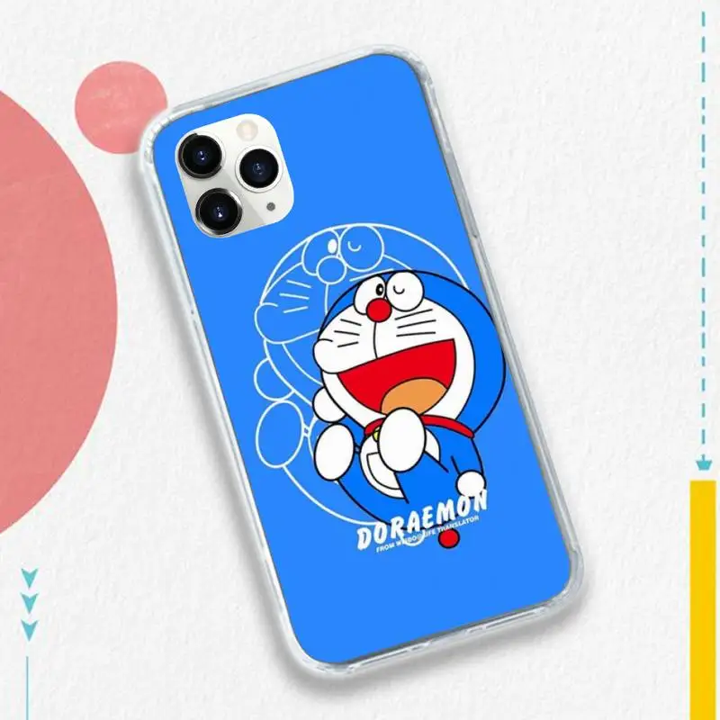 

Japan anime cute doraemon cat Phone Case for iPhone 11 12 mini pro XS MAX 8 7 6 6S Plus X 5S SE 2020 XR