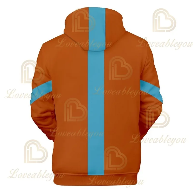 

Anime Cosplay Costume Aang Katara TophBeifong Azula PrinceZuko Sokka Unisex 3D Hoodies Spring Autumn Sweatshirt