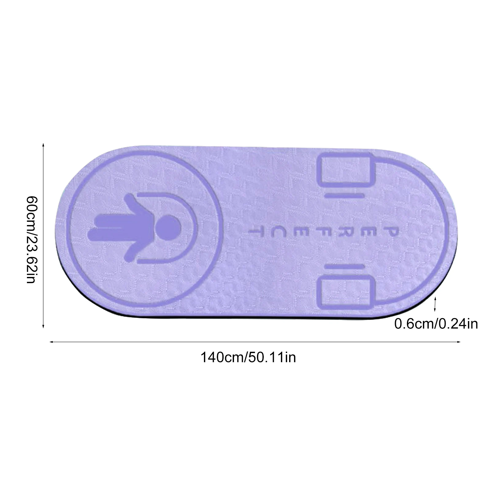 

Jump Rope Yoga TPE Mat Skipping Floor Workouts for Sports Non Slip Textured Thick High Density to Avoid Sore Knees
