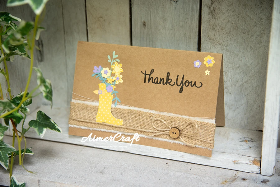 Металлические Вырубные штампы дождевые сапоги в виде цветка искусственное