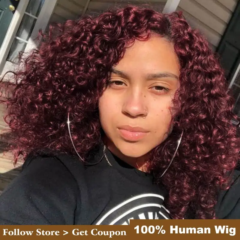 Rebecca Jerry Curly  Human Hair Lace Wigs For Black Women Water Wave Brazilain Remy Hair I Part Lace Natural Hair Ombre Wigs