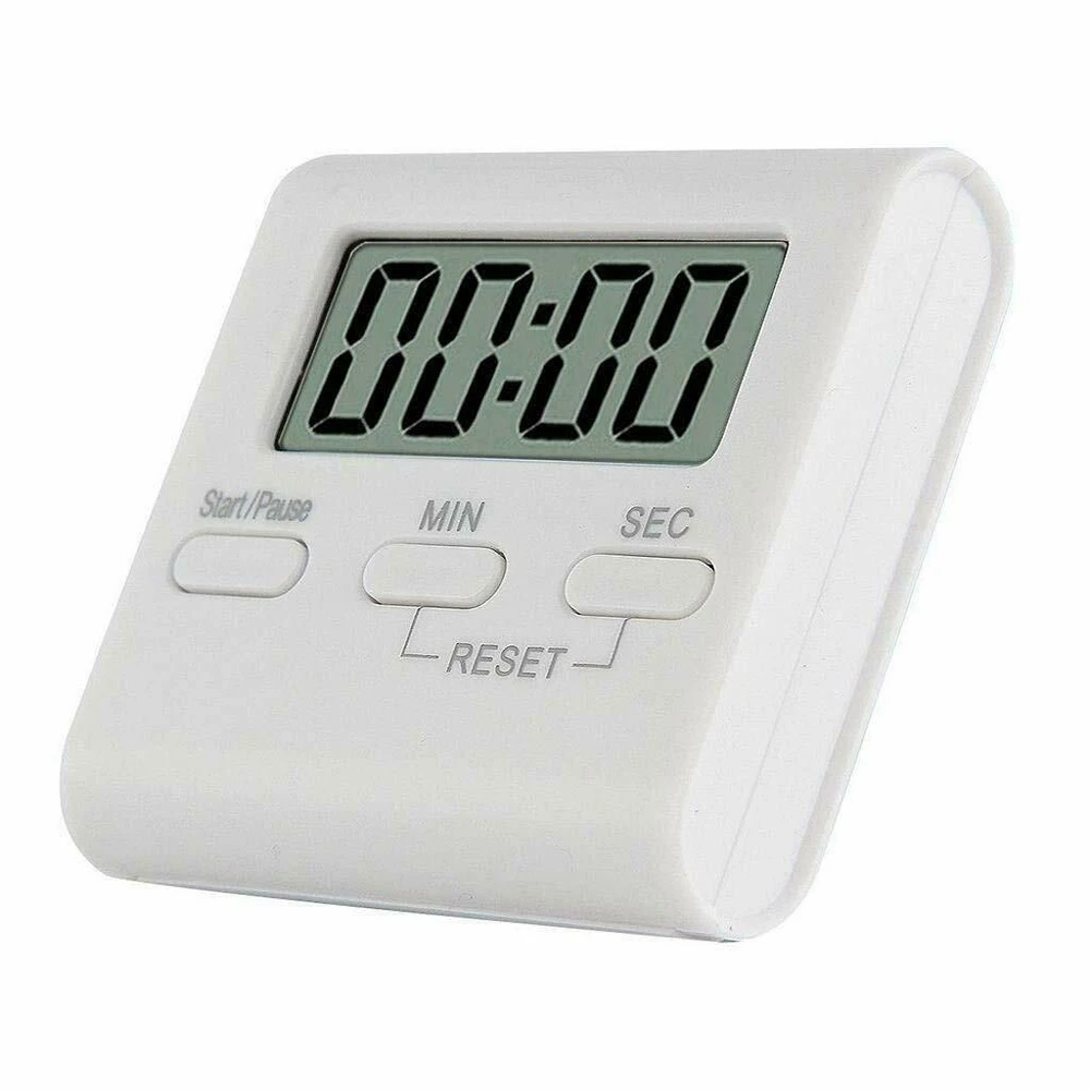 Часы кухонные с таймером обратный отсчет будильник цифровой экран квадратный