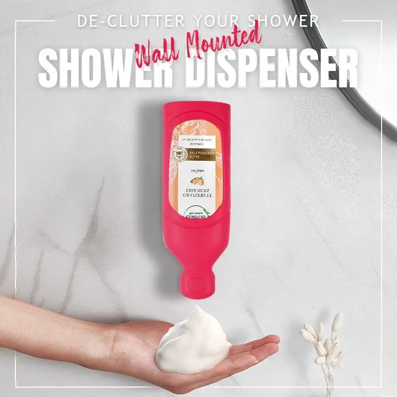 

New style bathroom silicone storage squeeze pump shower shampoo squeeze sleeve bathroom shower gel place silicone sleeve