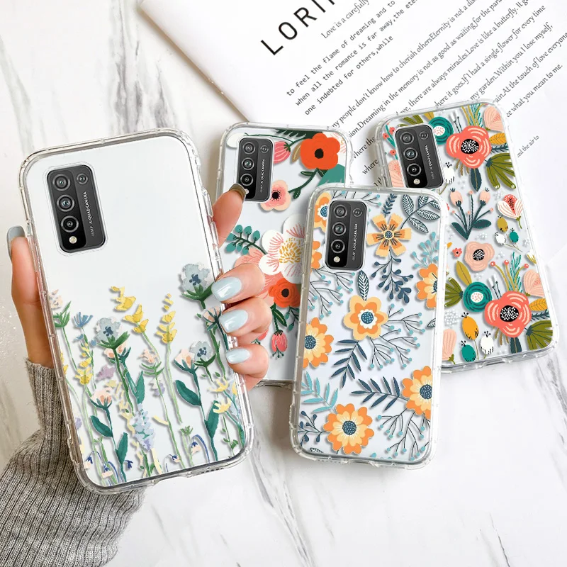 Чехол для Honor 10 Lite Huawei P30 P20 P40 чехол 20 Pro 10X 9A 9X 9S 9C 8A 8S 8X 10i Y5P Y6P Y7P прозрачный из ТПУ |