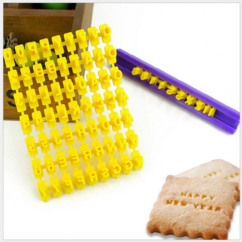 

Polymer Clay Tool Alphabet Number & Letter Press Stamp Impress Embosser Set Cutter Fondant Cookie Biscuit DIY Embossing Tools