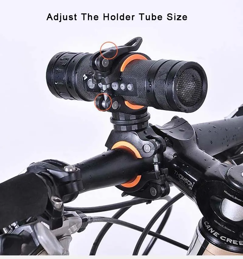 Вспышка светильник держатель фонарь зажим 360 Вращение велосипеда вспышка