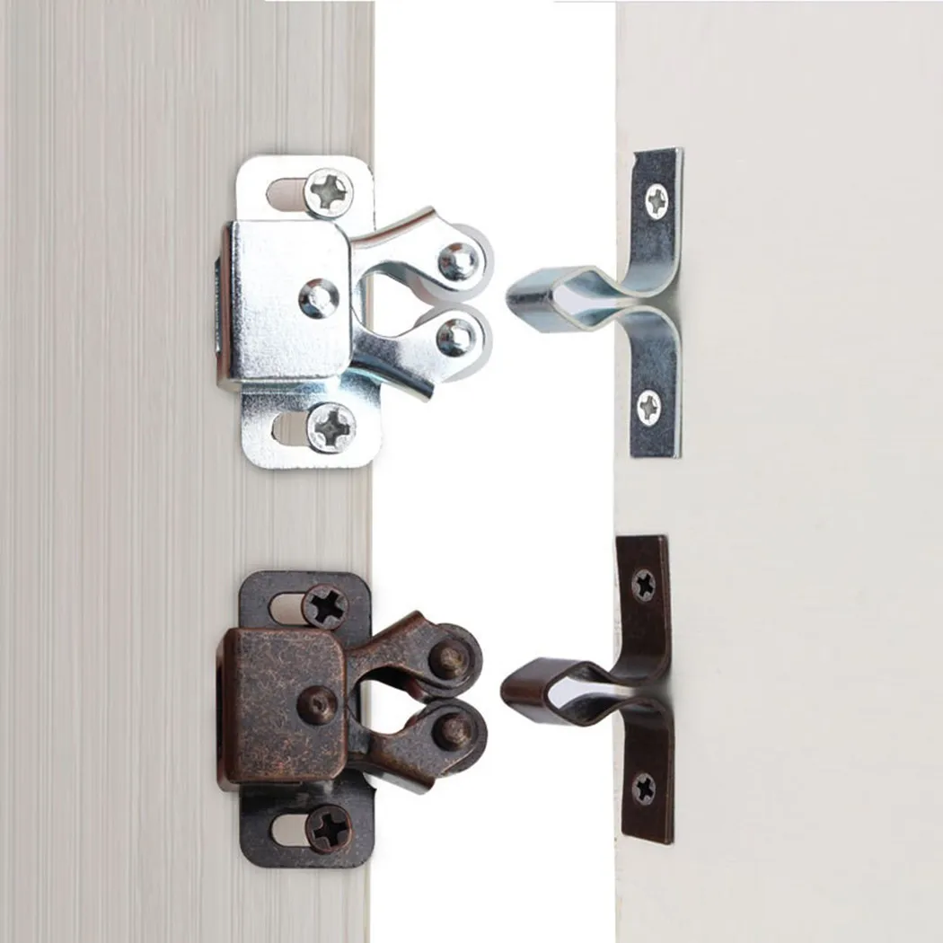 

8Pcs Twin Double Roller Catch Latch Cupboard Wardrobe Furniture Door Home Caravan Boat Hardware Home Inprovement Roller Catches