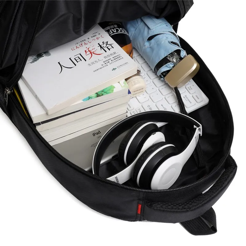 

Fashion Nylon Men's Laptop Backpack Cool School Bags For Boy 2021 Trend Large Capacity Travel Bag Simple Casual Rekenaar Rugsak