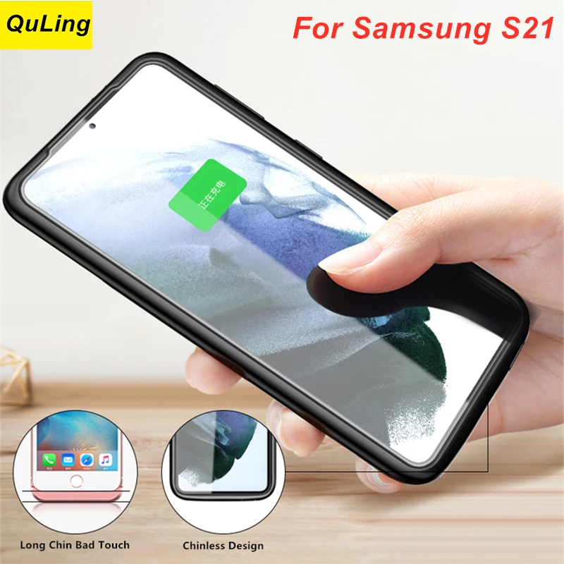 

QuLing 4800 мАч для Samsung Galaxy S21, чехол для аккумулятора, зарядное устройство, чехол для Samsung Galaxy S21, чехол для аккумулятора