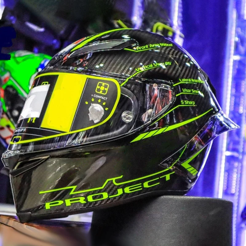 Full Face Motorcycle Helmet Pista GP R Project 3.0 Carbon Fiber Motocross Racing Motobike | Автомобили и мотоциклы