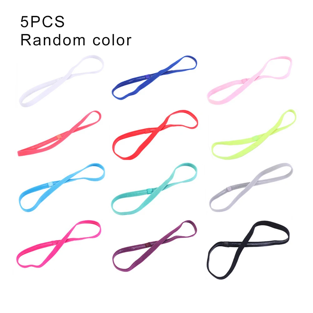 

5 шт., силиконовая повязка на голову для занятий спортом, йогой